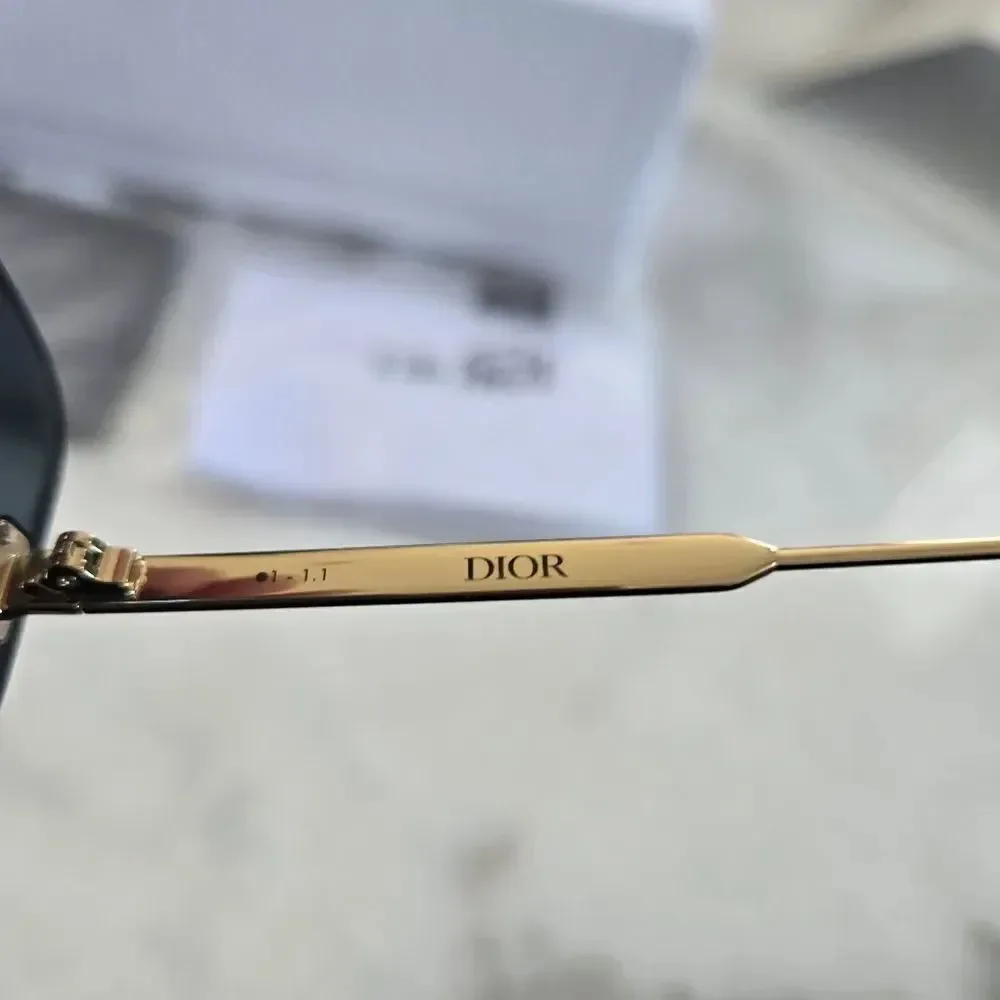 Dior ULTRADIOR MU B0B0 BRAND NEW Sunglasses Gold Blue Unisex Mask